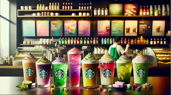 Customizable Starbucks beverages