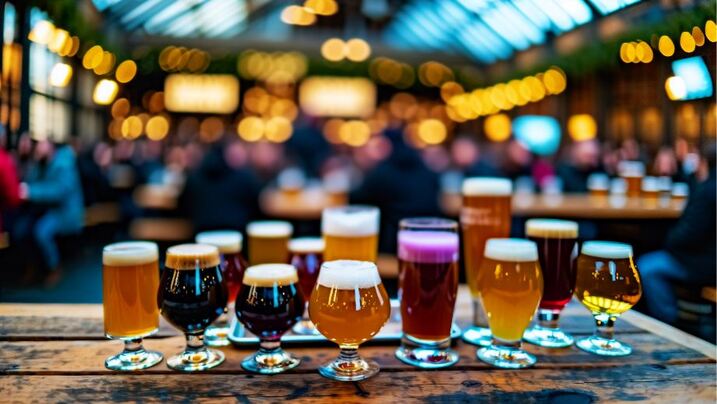 Craft beer selection at New York Beer Project Winter Garden