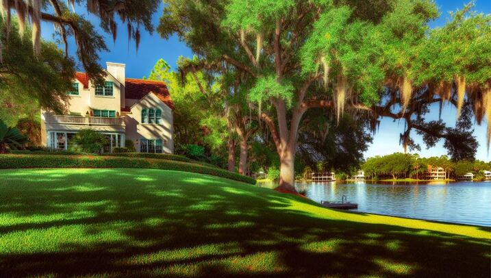 Luxurious waterfront property on Johns Lake in Winter Garden