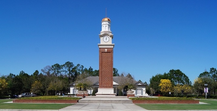 The Iconic Clock Tower & Independence Amenities Center For Signature Lakes & Independence Winter Garden FL