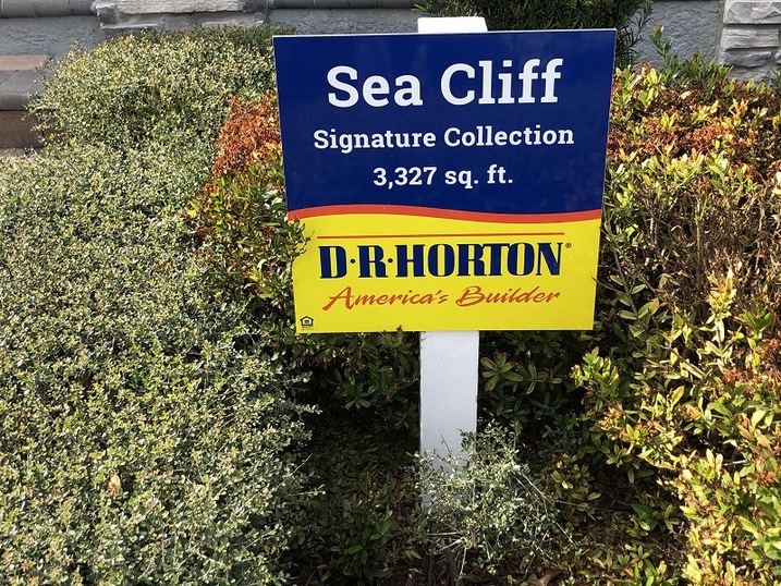 Sea Cliff by DR Horton Sign and Specifics