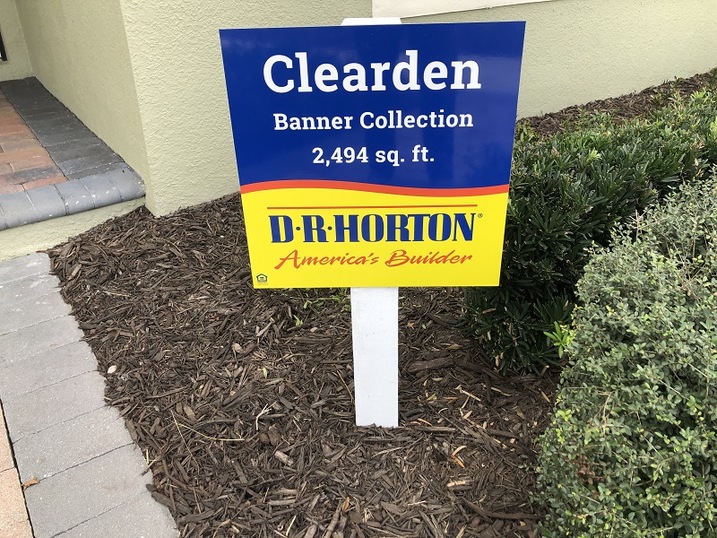 Clearden By DR Horton Sign & Specifics